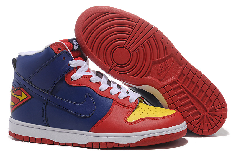 期間限定 Nike Dunk High ナイキ ダンク ハイ Superman スーパーマン 赤黄青 値引きsale Nike Dunk High ナイキ ダンク ハイ Superman スーパーマン 赤黄青