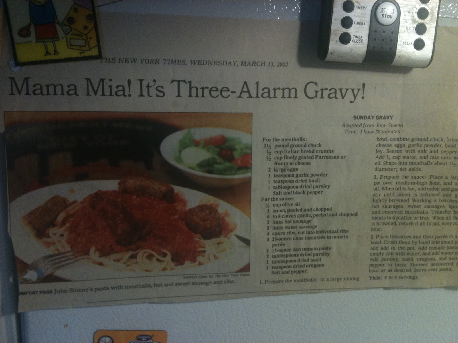 Mama Mia! Italian American Sunday Gravy WellWorn Apron