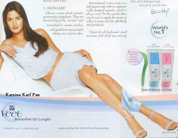 Katrina Kaif Veet Commercial Pics - FAMOUS CELEBS IN SEXY ADS - Famous Celebrity Picture 