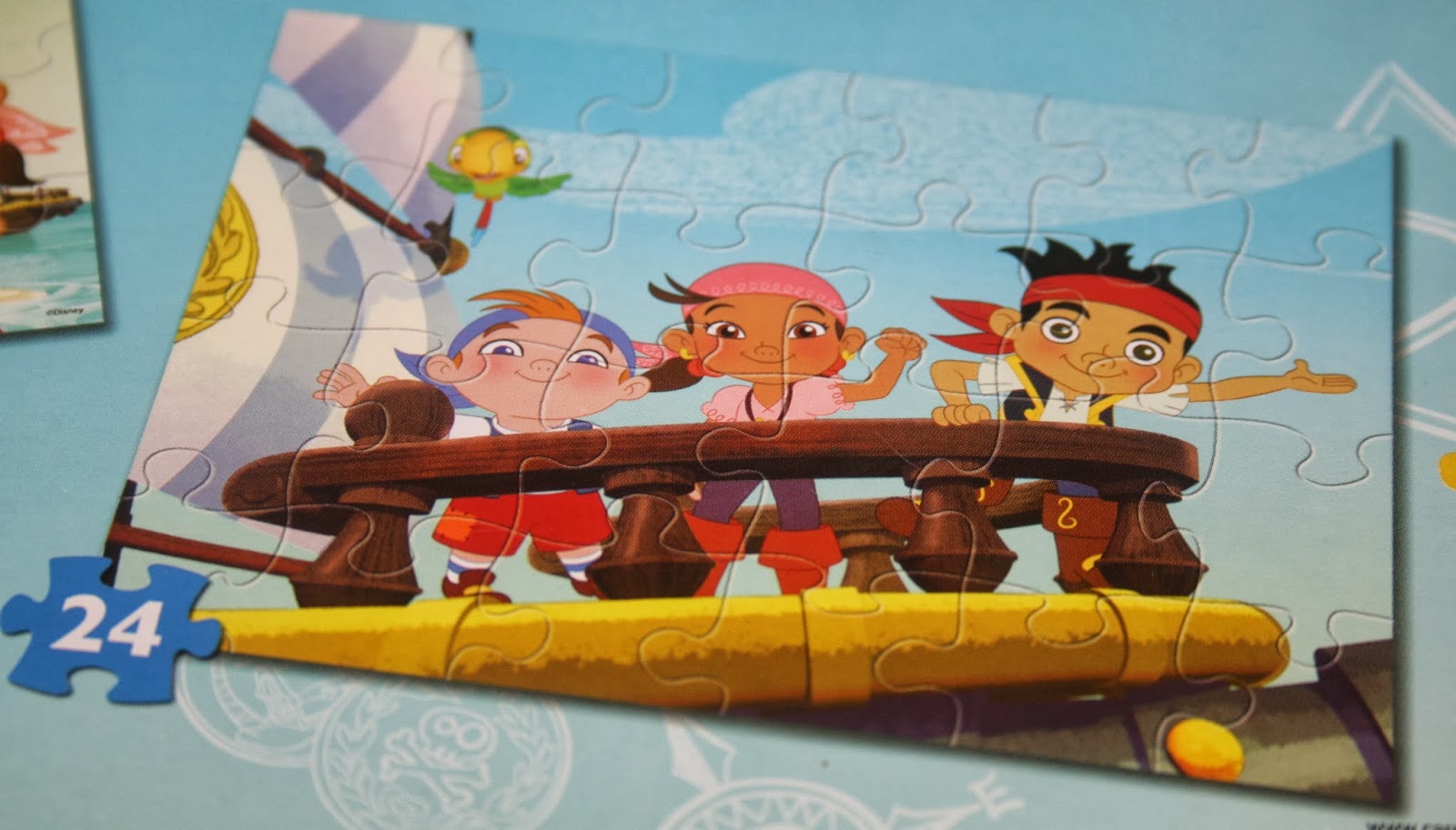 NEW: Set of 3 JAKE AND THE NEVER LAND PIRATES Wood Puzzles - 24 Pieces ...