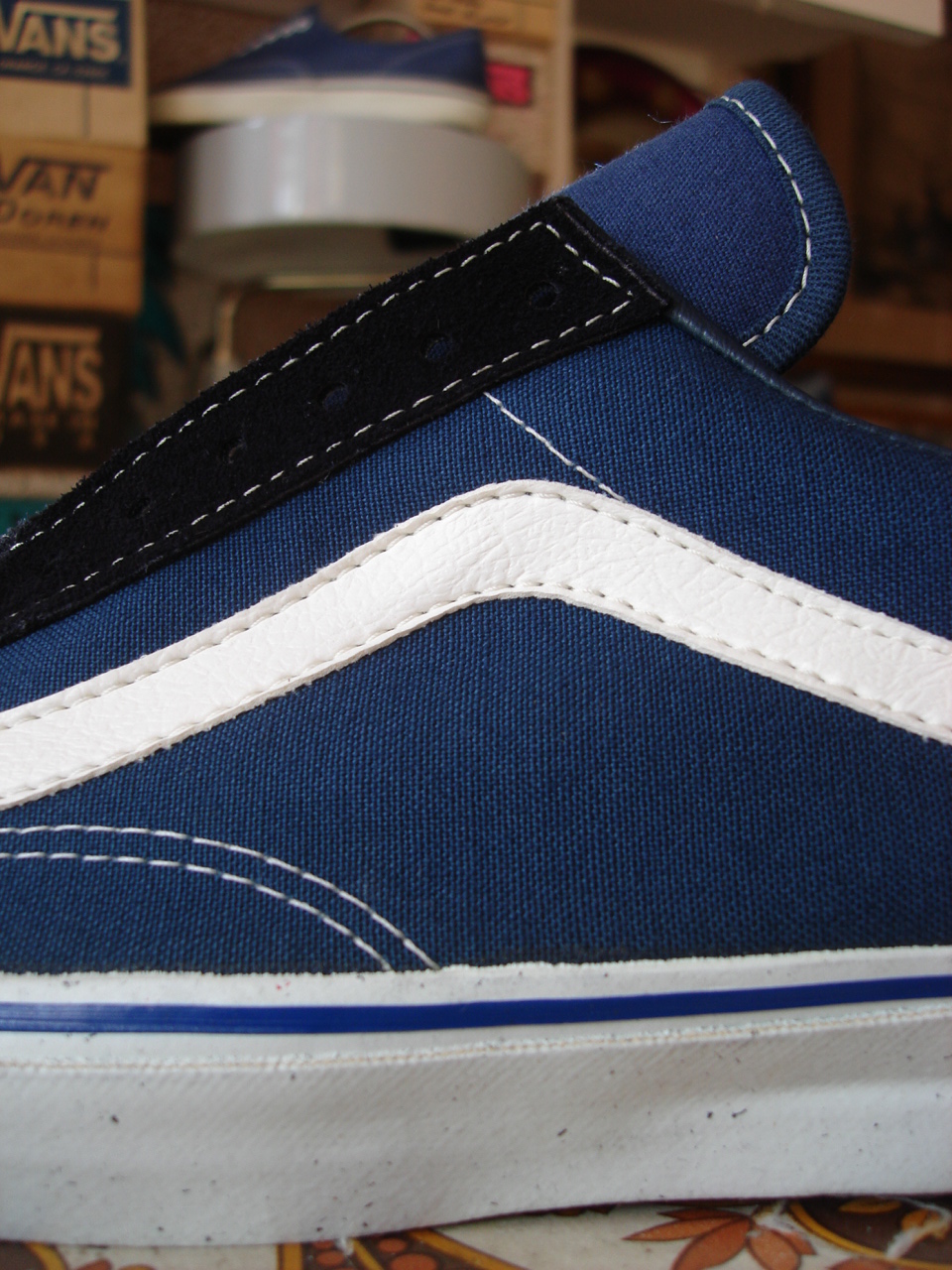theothersideofthepillow vintage VANS navy suede canvas OLD SKOOL bmx