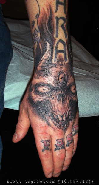 alchemy tattoo arts demon skull