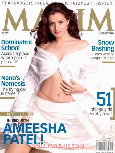 Ameesha Patel on the cover of Maxim magazine Ameesha Patel on the cover of Maxim magazine - (3) - Ameesha Patel's Hottest Magazine Covers