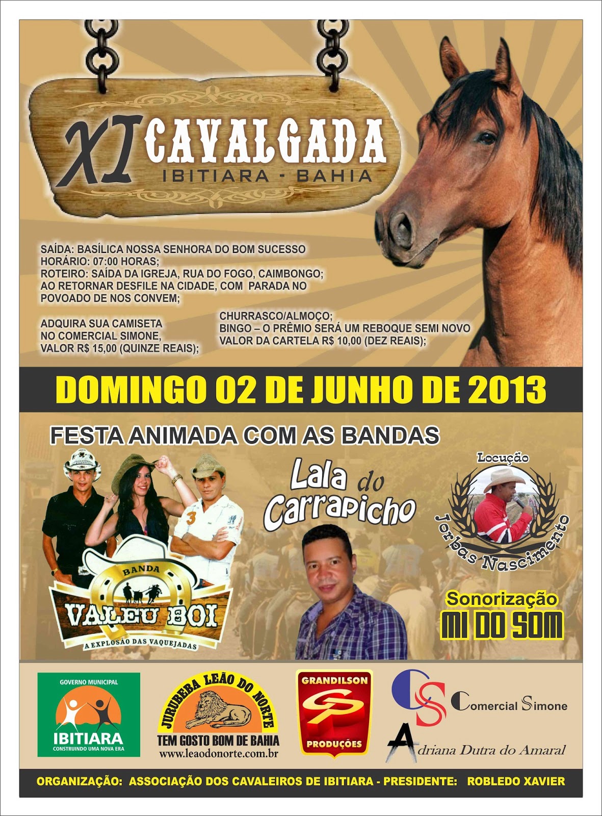 XI CAVALGADA DE IBITIARA-BAHIA