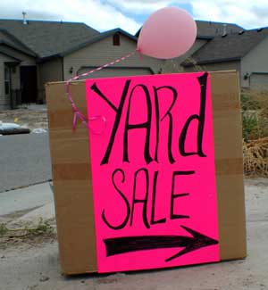 Yard Sale Advertisement