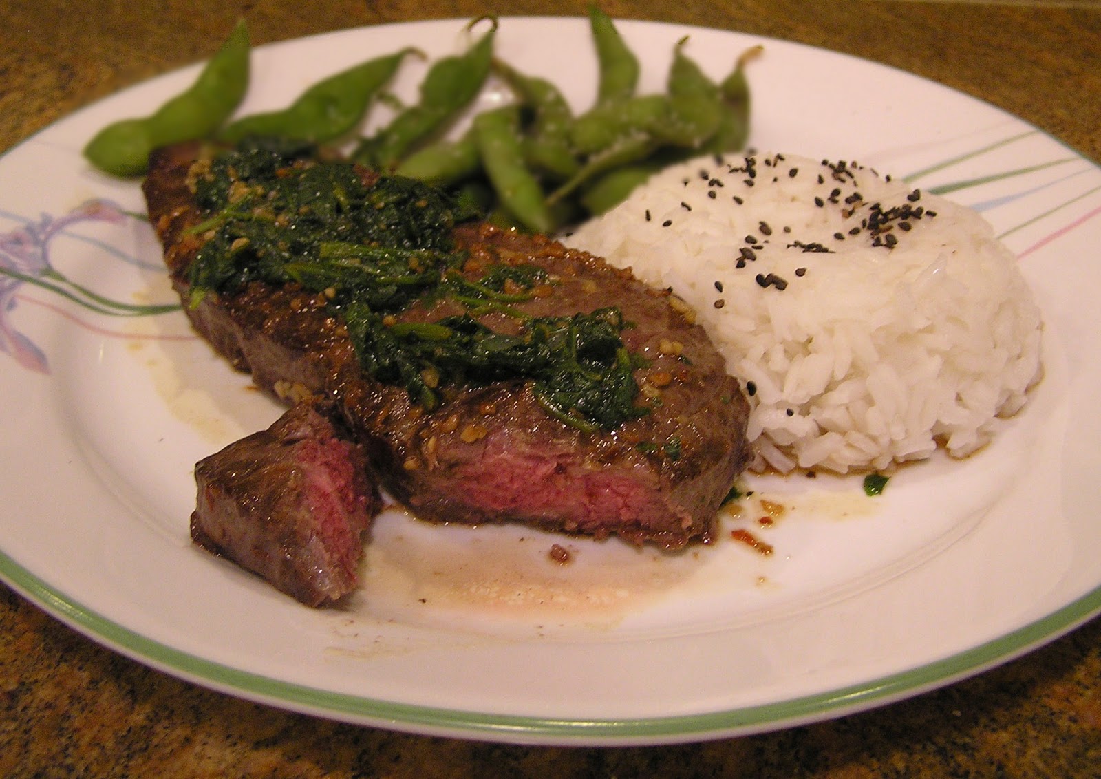 Steak with Spicy Cilantro Sauce