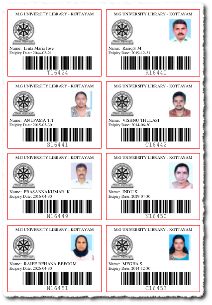 Patron Id Cards
