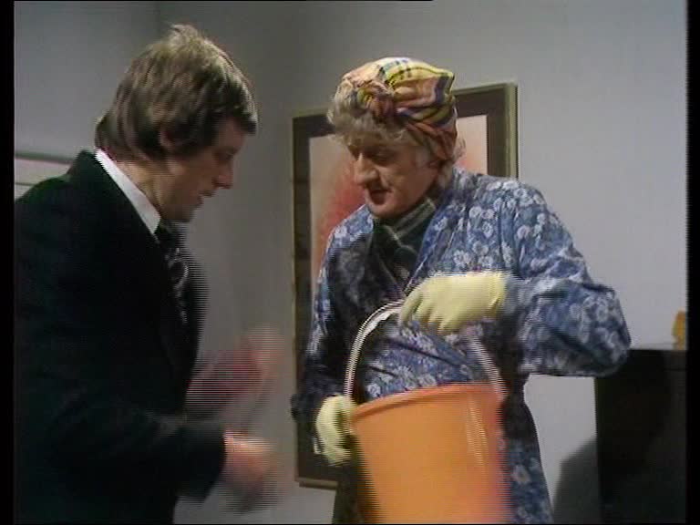 Risultati immagini per 3rd doctor cleaning lady