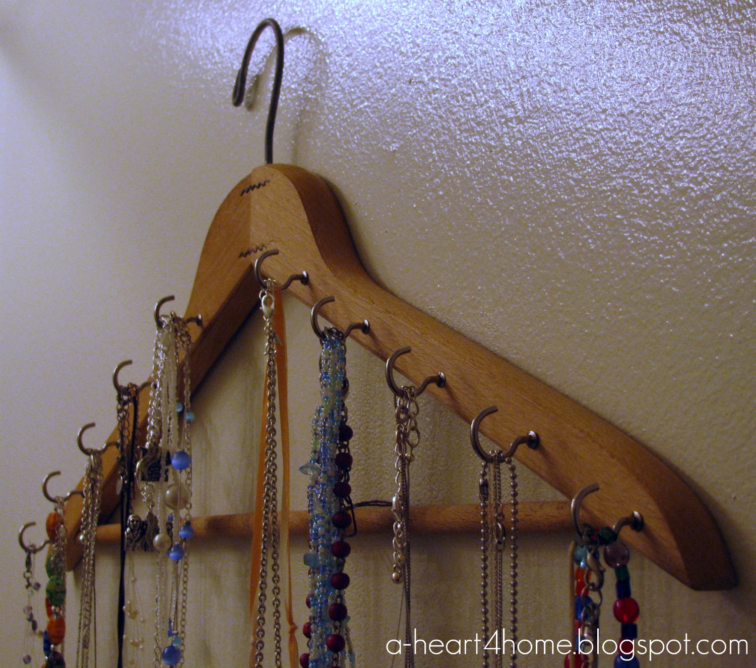 A Heart For Home Finished Friday Easy DIY Necklace Holder