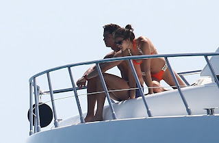 Irina Shayk and boyfriend at yacht in St Tropez 