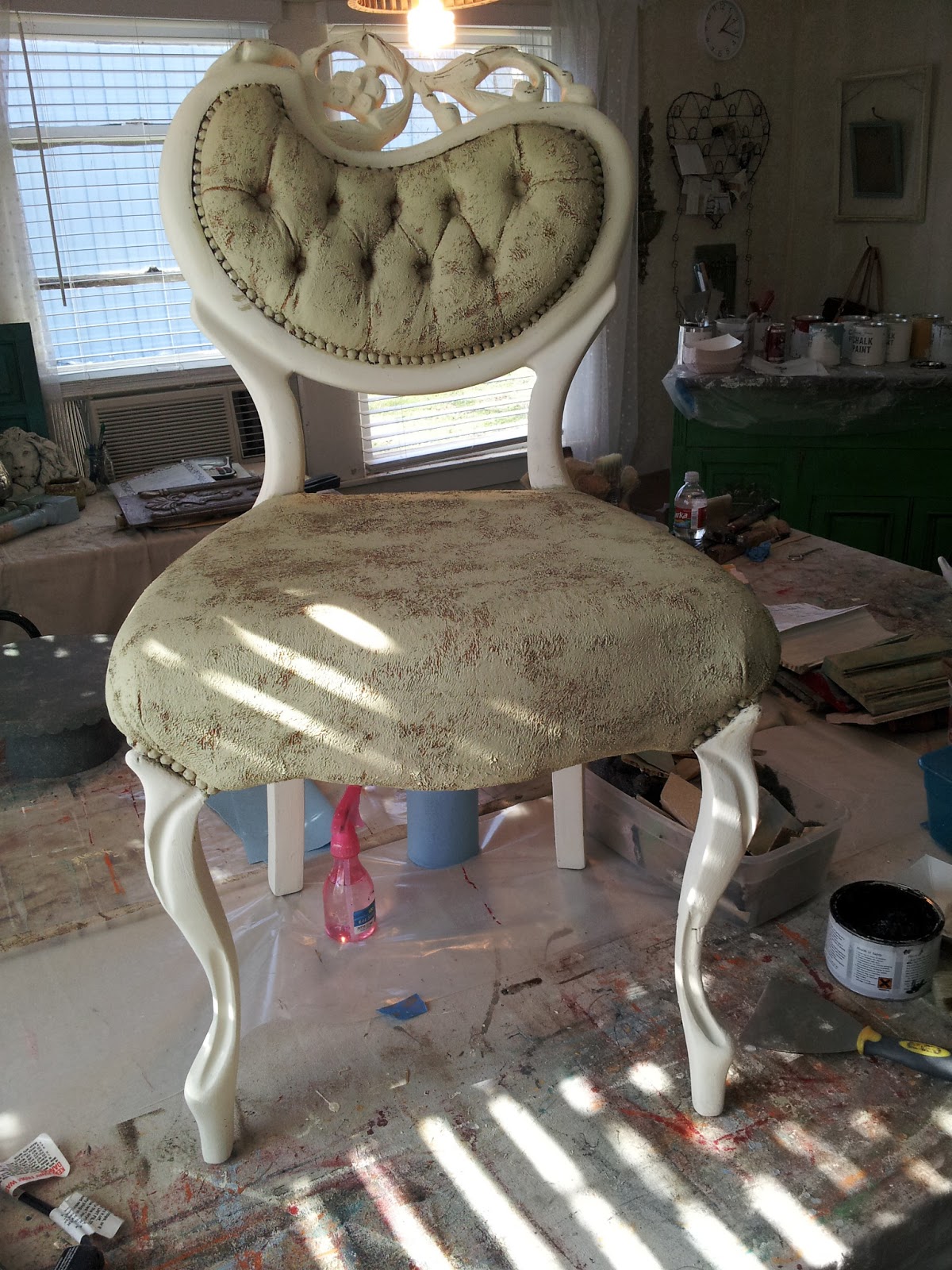  Painted Upholstery in Chalk Paint® Lady Butterbug