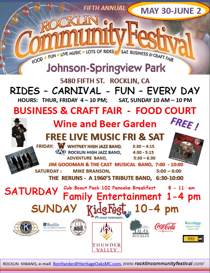 Style Media Group Fifth Annual Rocklin Community Festival May 30 June 2