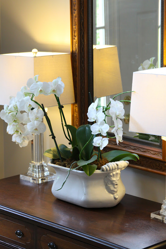 Woven Home Decorating with Orchids