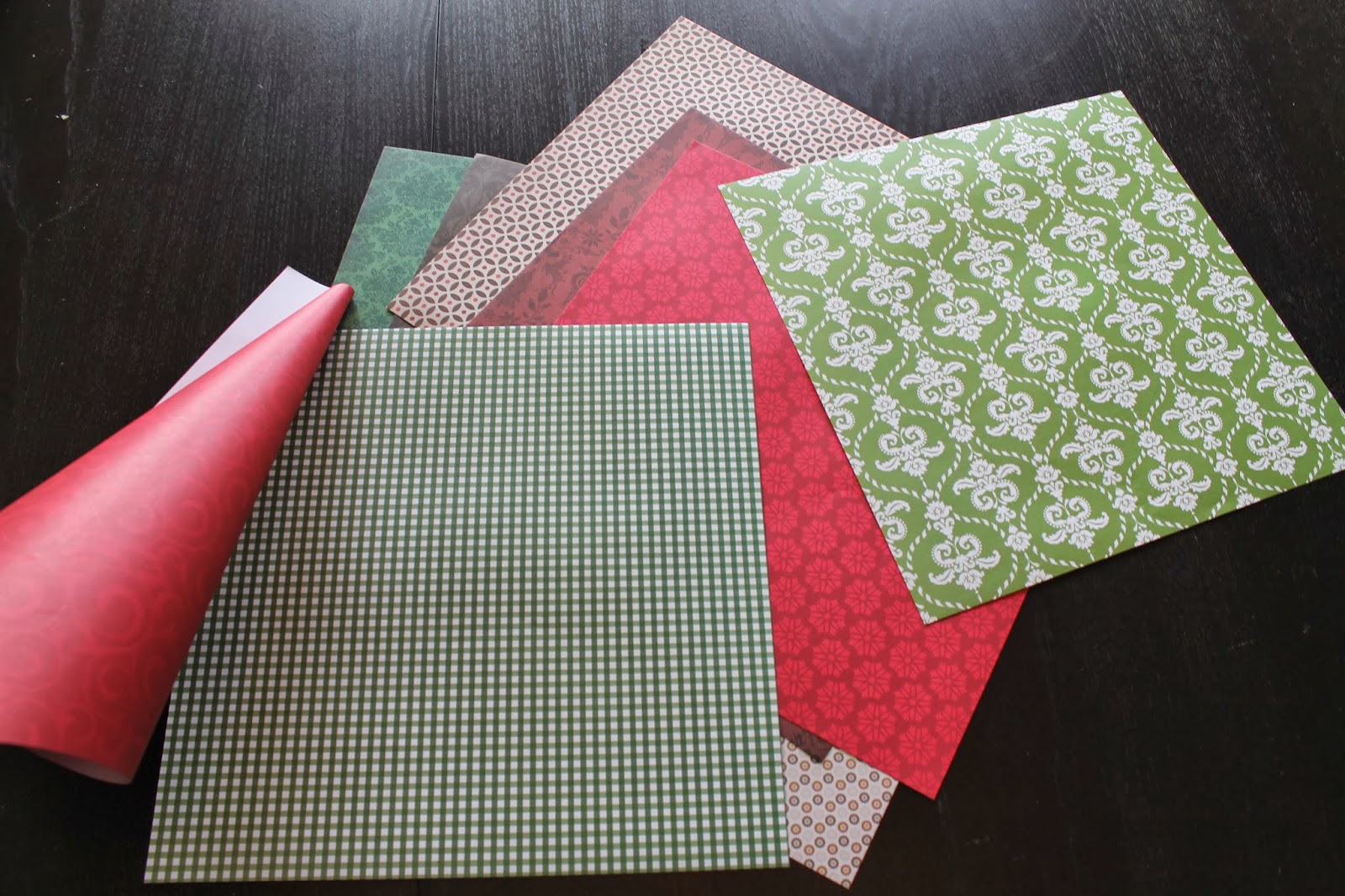 Cook and Craft Me Crazy Scrapbook Paper "Cone" Trees