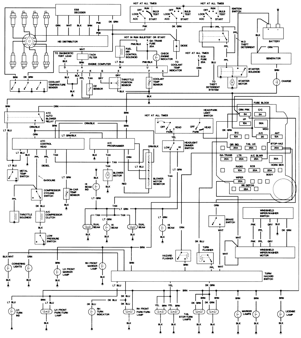 Free Auto Wiring Diagram: 1980 Caddillac de Ville Wiring Diagram
