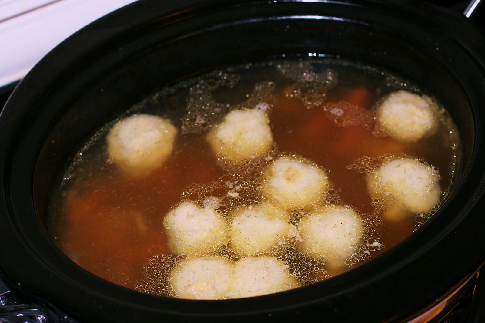 Slow Cooker Easy Matzo Ball Soup