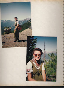 Madame George in the Stoney Mountains, Alberta, Canada - Circa 1993