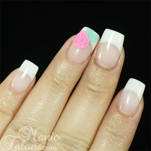 Sculpted Pink and White Acrylic Nails with Revel Nail Acrylic