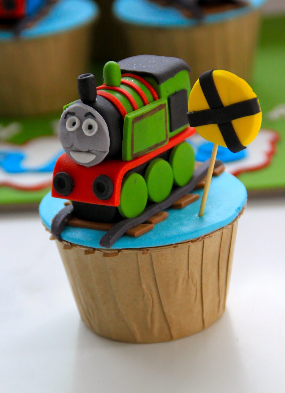 Thomas the Tank Engine Cupcakes