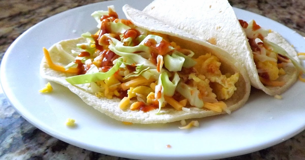 The BakeOff Flunkie Egg & Cabbage Tacos