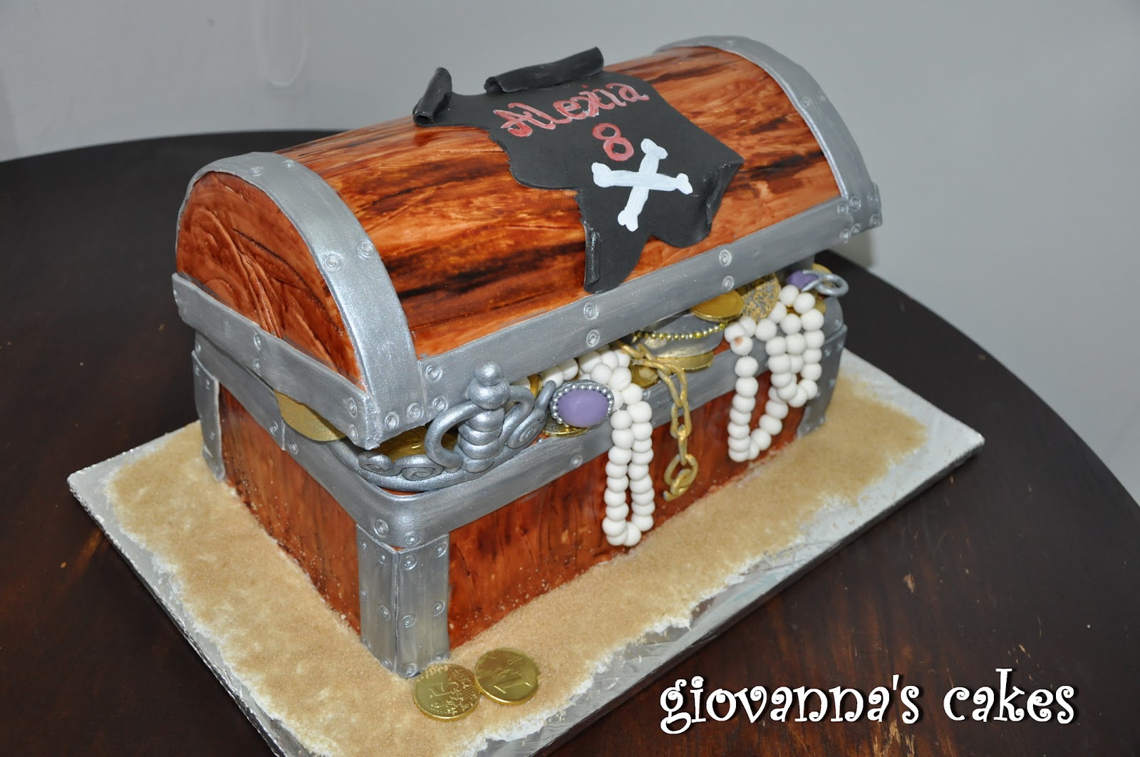 giovanna's cakes Pirate treasure chest cake