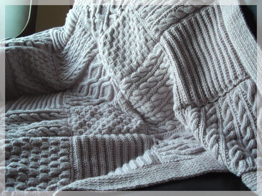 modele plaid tricote main