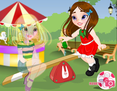 Juego de vestir a la niña y su amiga invisible