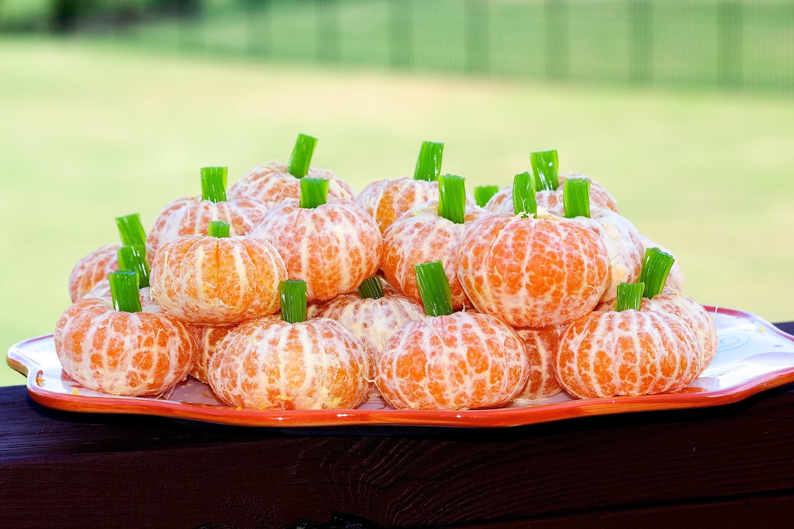 Bolling With 5 Lil' Pumpkins Made From Oranges
