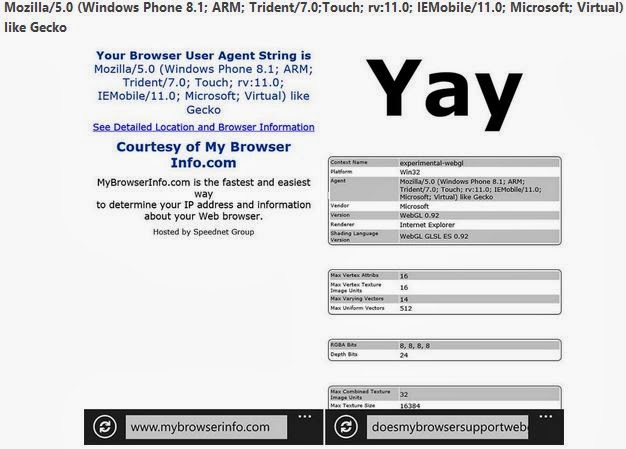 Internet Explorer 11 di Windows Phone Internet Explorer 11 di Windows Phone
