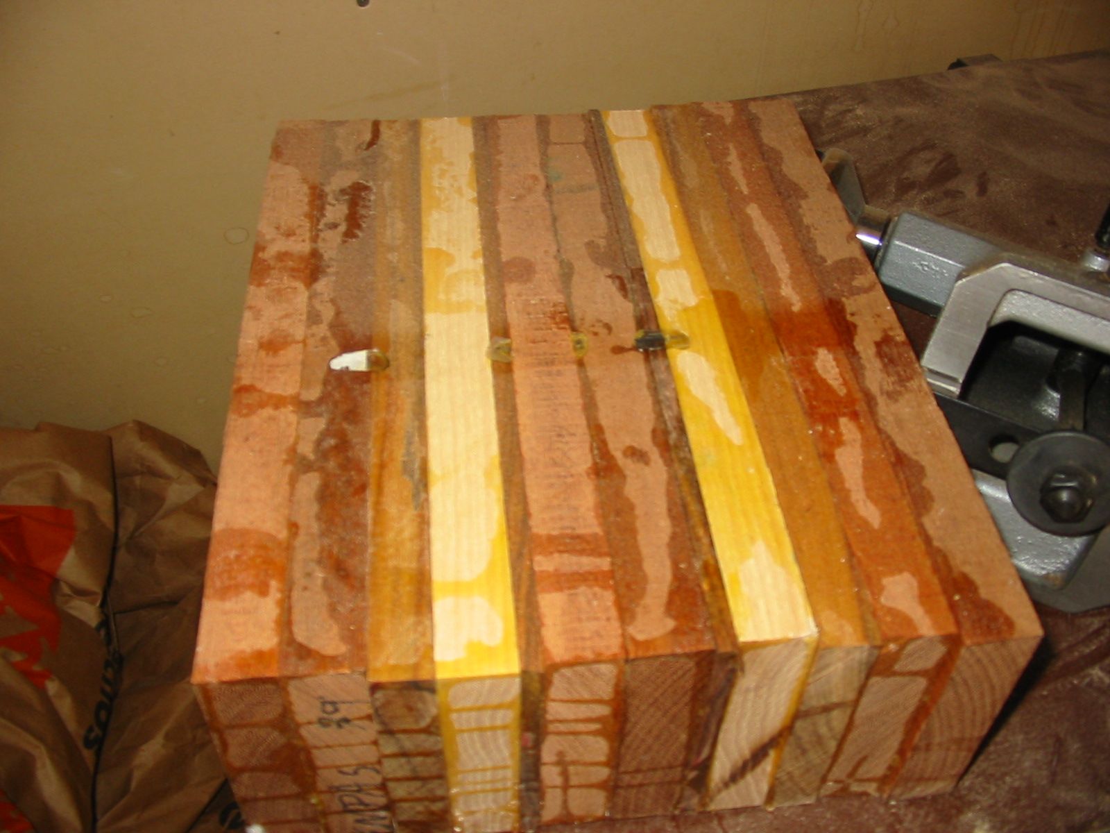 Selkie Wood Works Laminated blocks and a tray from black ash