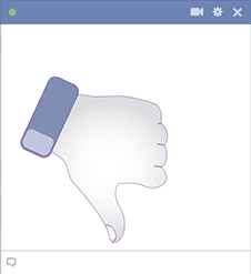 Thumbs Down Facebook Sticker