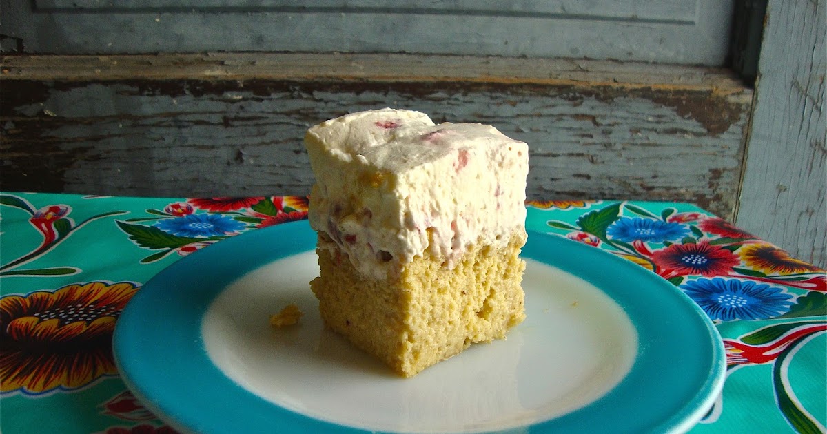 The Cozy Herbivore Brown Butter Tres Leches Cake with Strawberry
