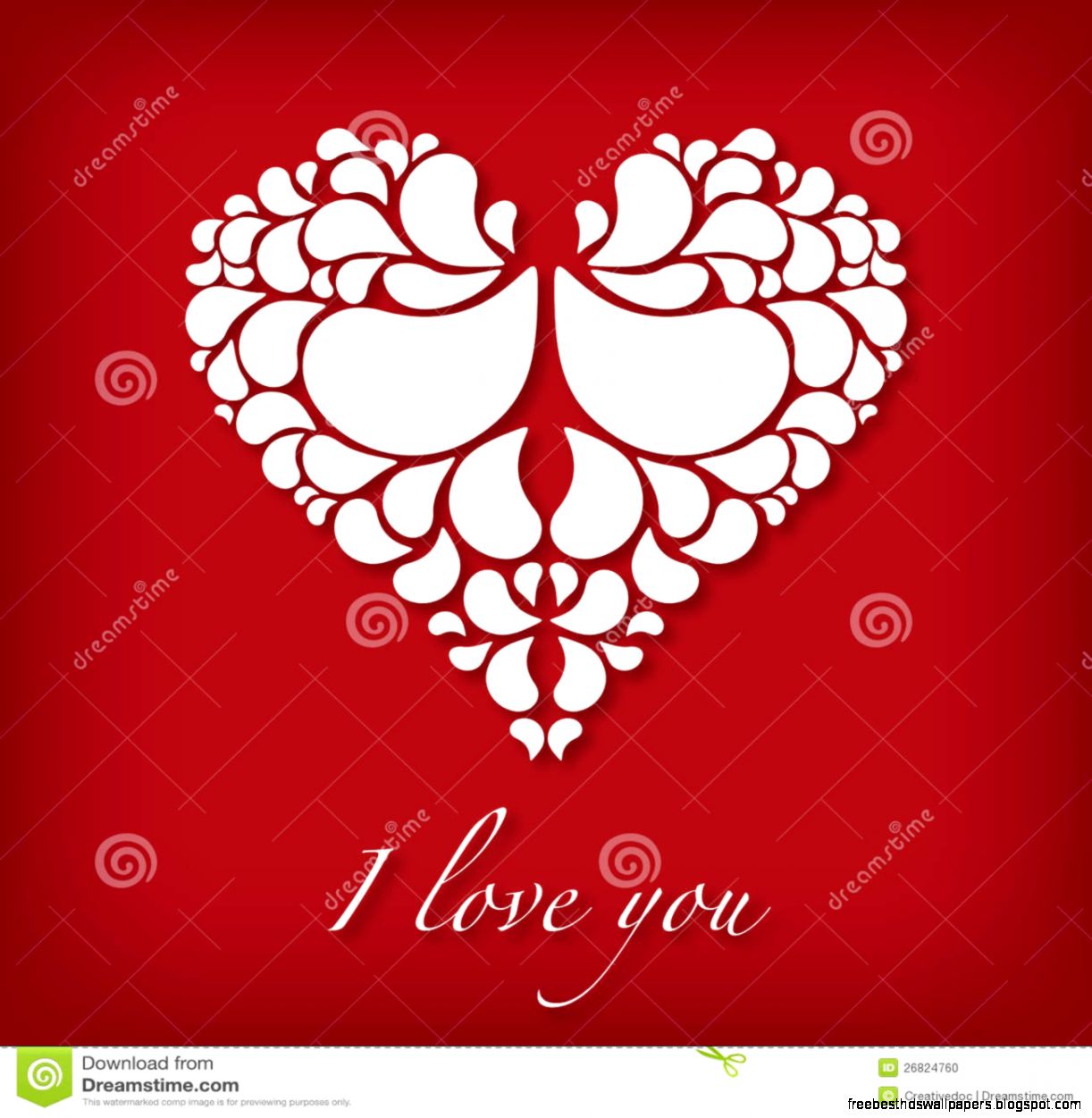 I Love You Design With Abstract Heart Stock Photo Image 26824760 I Love You Design With Abstract Heart Stock Photo Image 26824760