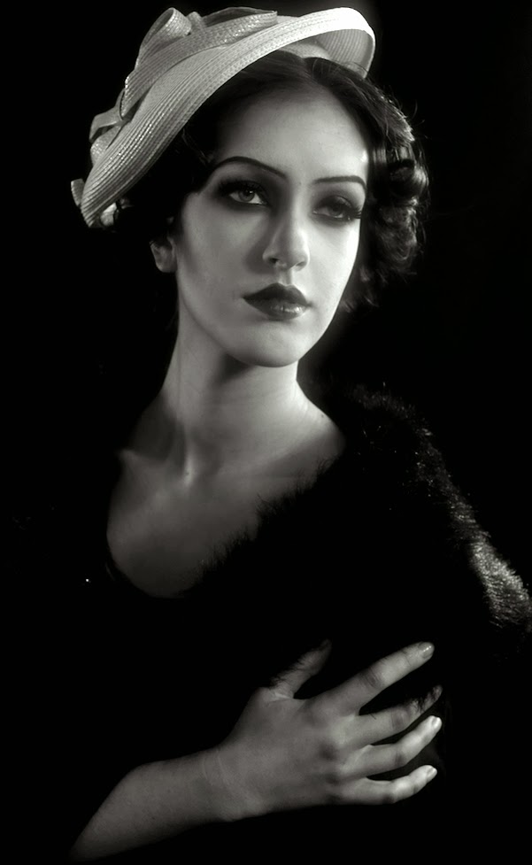 Marc Zapanta Makeup Black & White 1920's Photoshoot