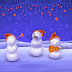 Wallpapers de Navidad - Feliz Navidad - Muñecos de nieve festejando la navidad 