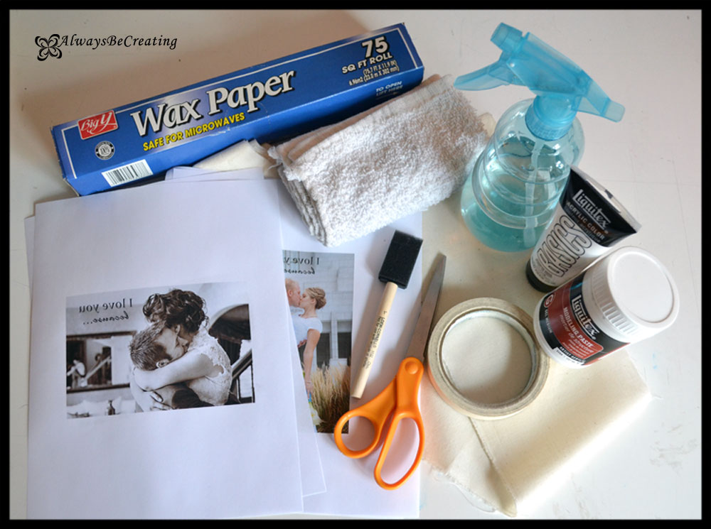 Always Be Creating Image Transfer Onto Fabric Using a Gel Medium