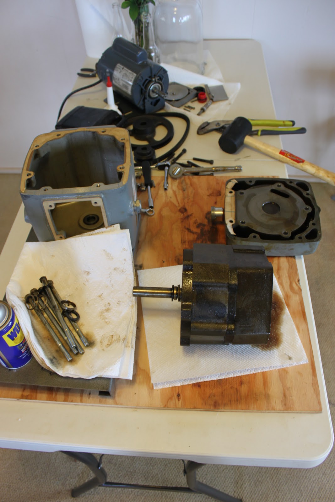 Aloha Norden Cleaning the Old Vacuum Pump § 2