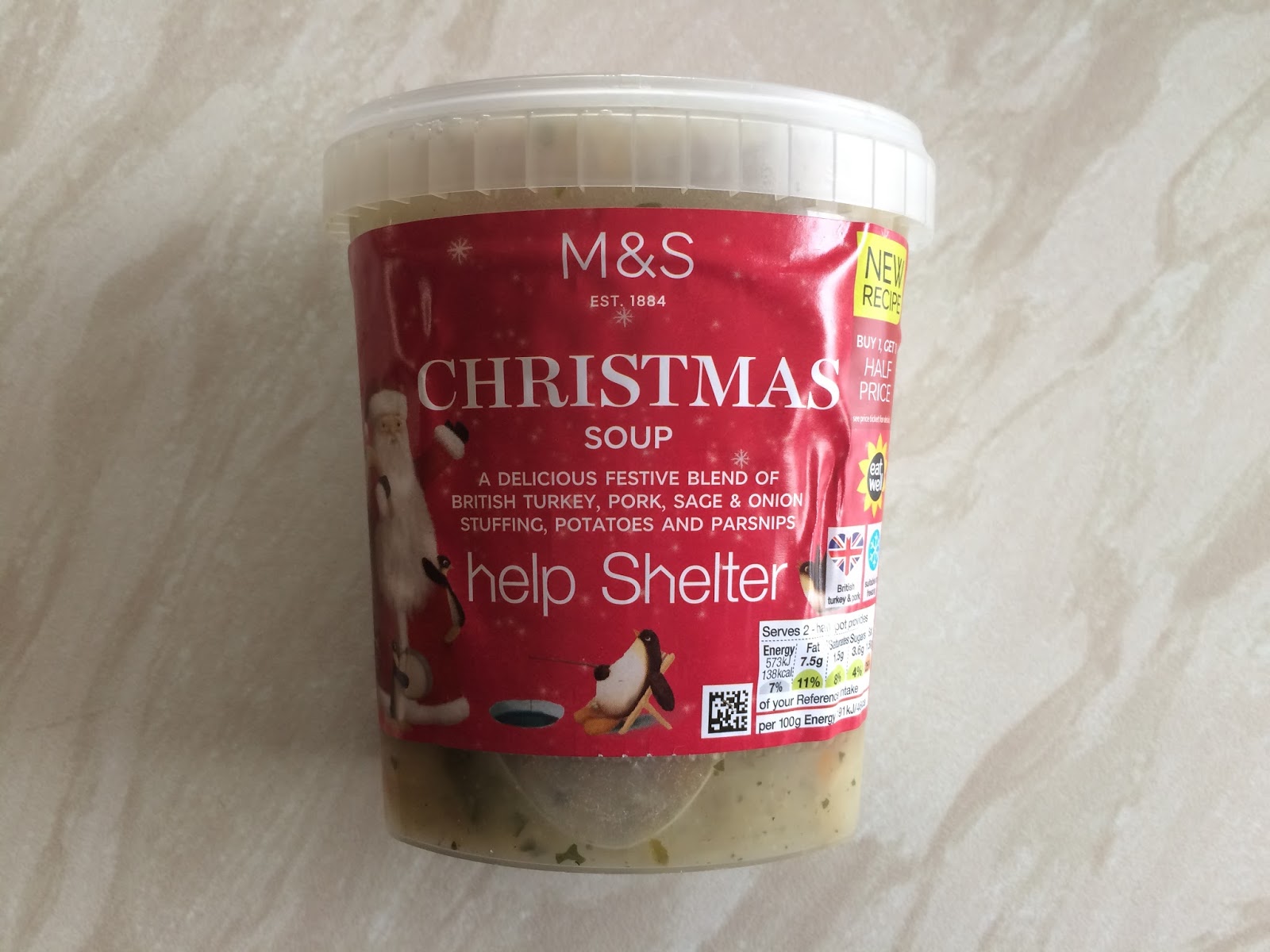 Reaching for Refreshment Snackmas Day 8 M&S Christmas Soup