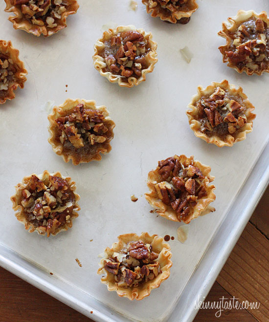 Mini Pecan Phyllo Tarts Skinnytaste