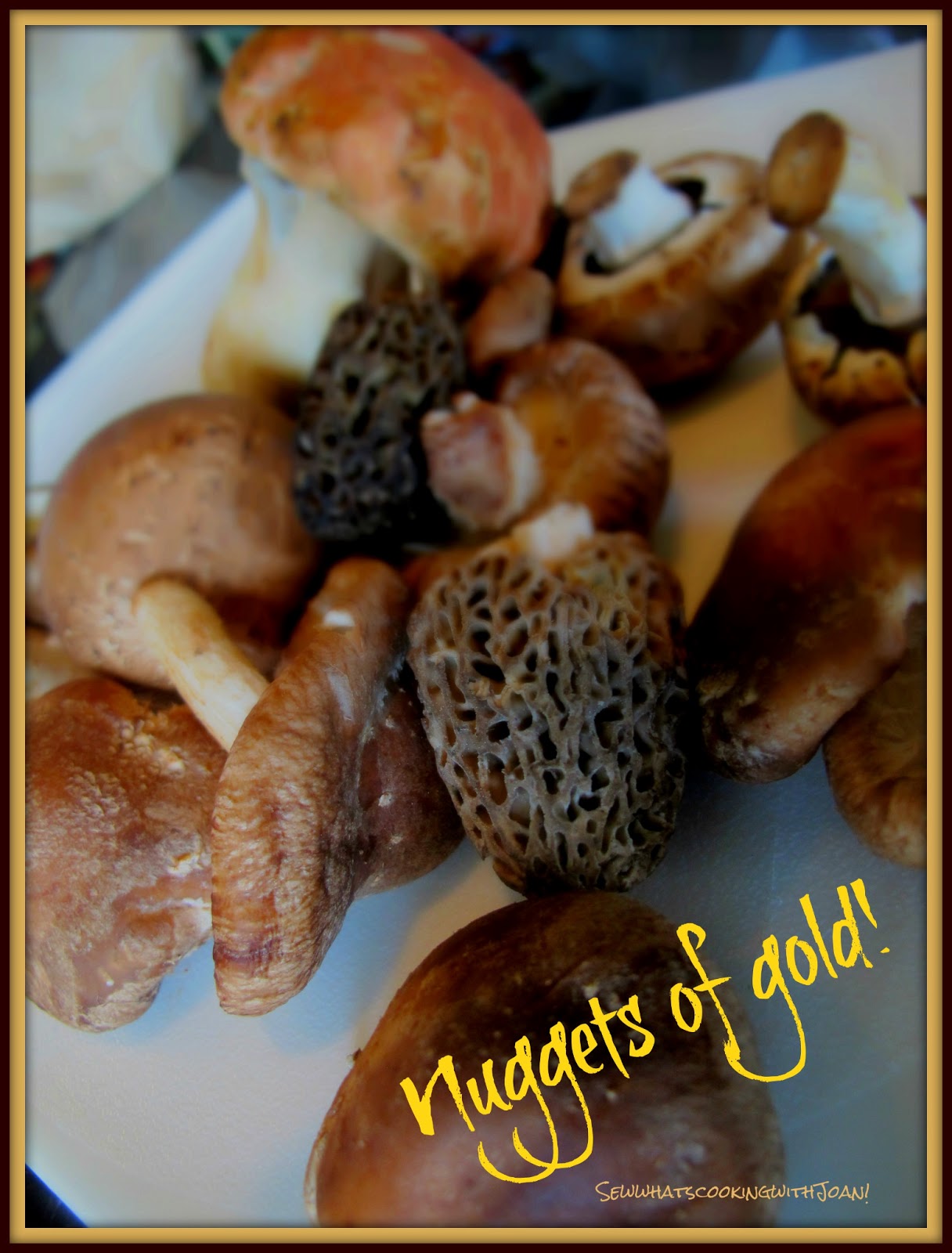 Sew what's cooking with Joan! Veal Scallops with Mushroom Brandy Cream