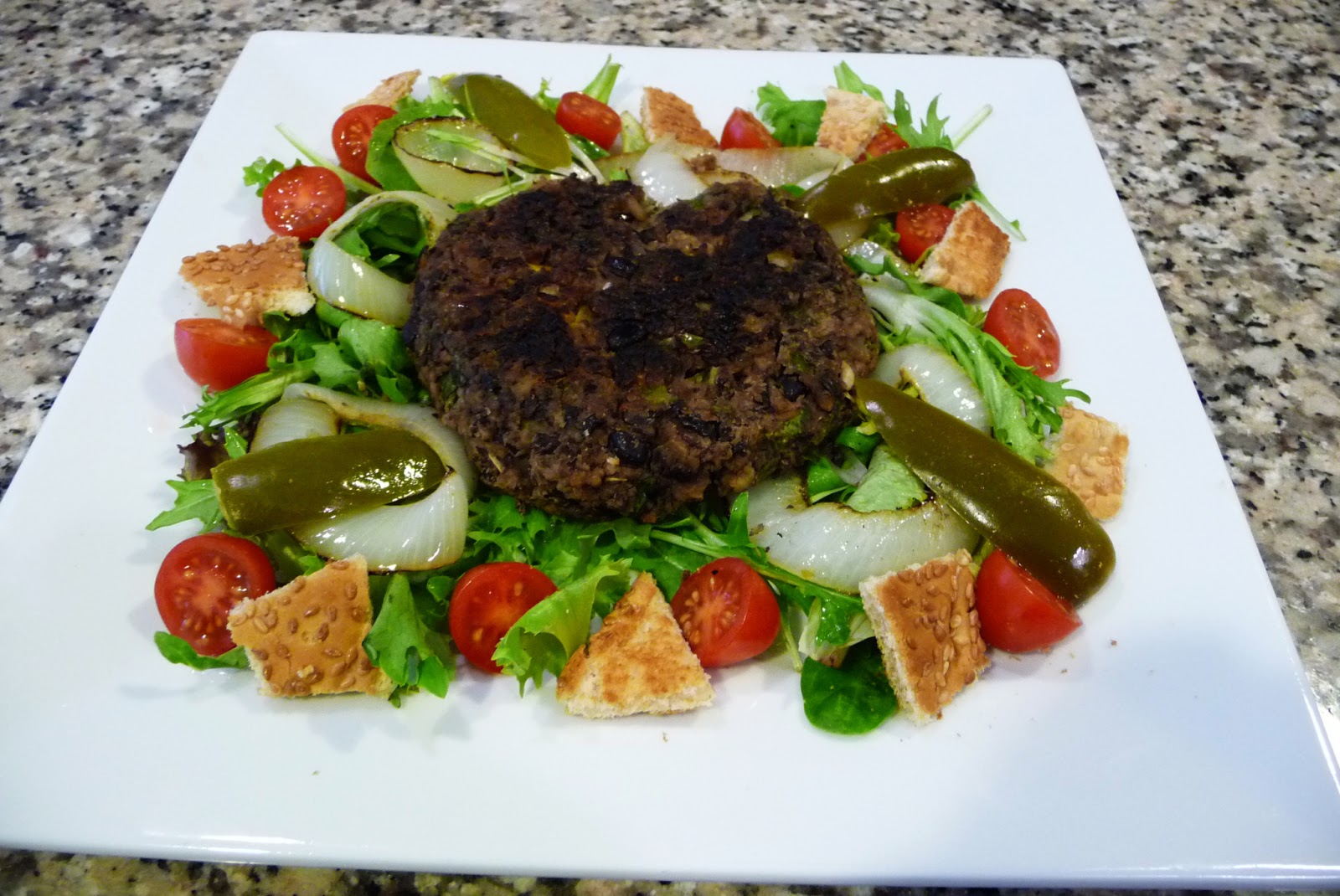 Black Bean Patty Easy Cooking with Sandy