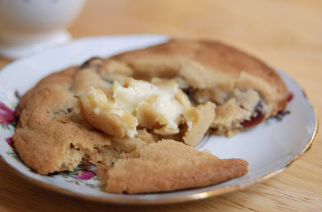 recette cookies chocolat blanc cerises confites