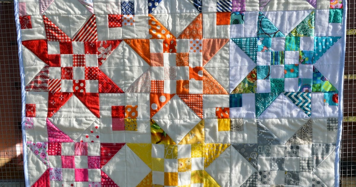 THE QUILT BARN Scrap Jar Stars Guild Quilt