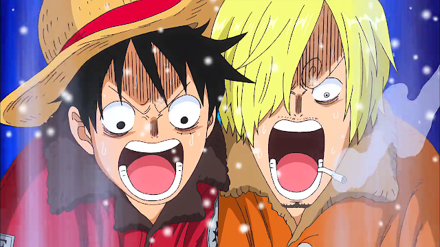Luffy and Sanji Shocked
