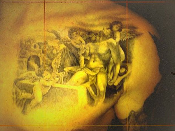 Tattoo was created by legendary American tattoo artist Mark Mahoney