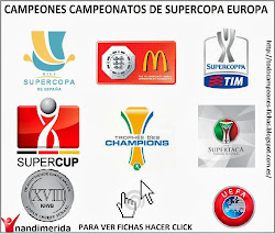 ( TODOFUTBOL ) CAMPEONES DE LOS CAMPEONATOS DE SUPERCOPA MAS IMPORTANTES DE EUROPA 2013