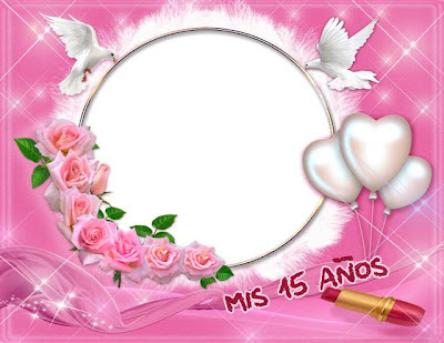 Marco digital para tus fotos de fiesta rosa