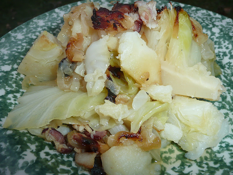 Everyday Dutch Oven Cabbage and Potato Bake