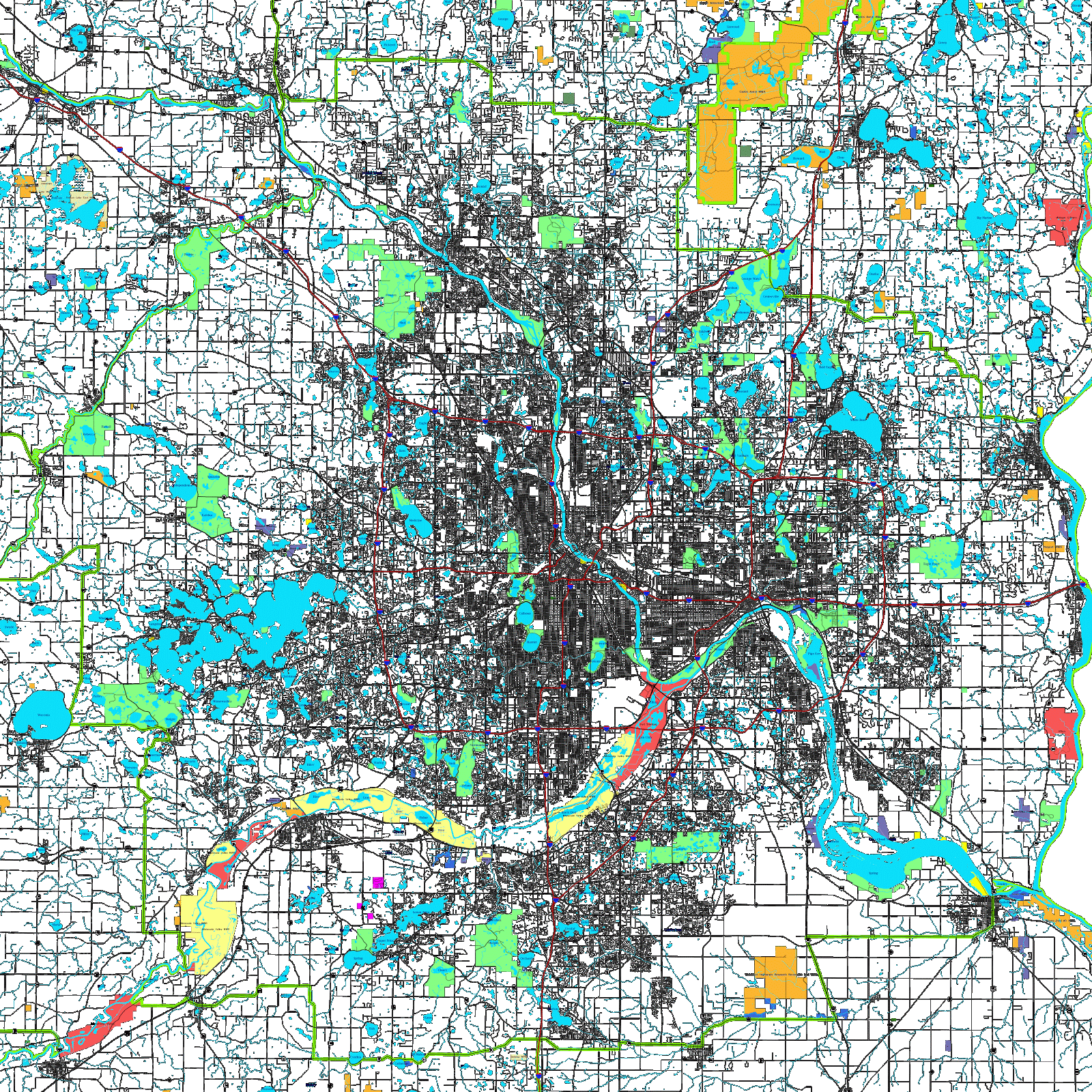 MN Hunting Maps Deer Area 601 public land