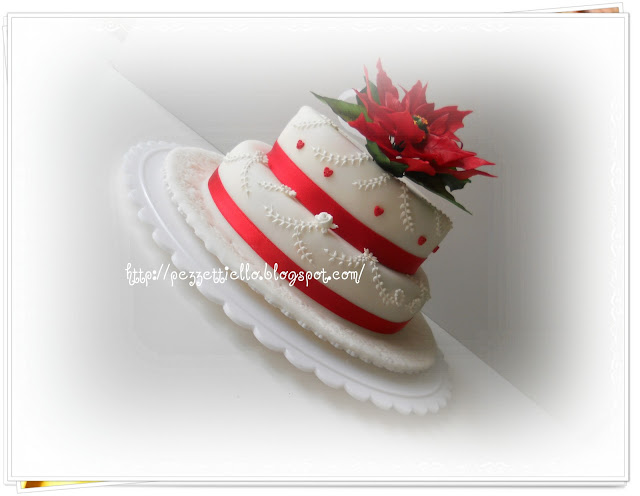 Poinsettia cake